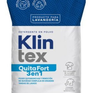 SACO DETERGENTE EN POLVO CLINTEX QUITA FORT LAVANDERIA 14 KG