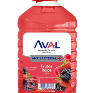 JABON LIQUIDO AVAL X 5LT EUCALIPTO , FRUTOS ROJOS, VAINILLA